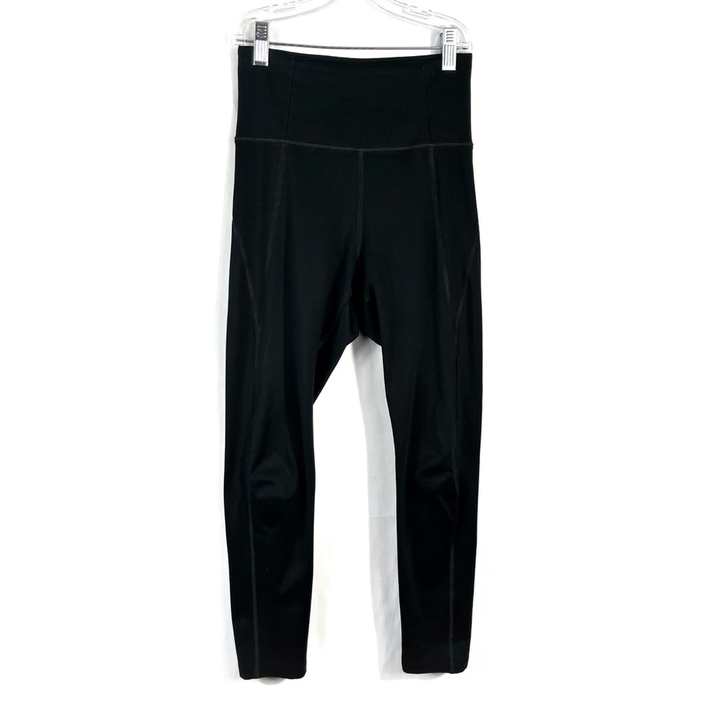 Girlfriend Collective Black High Waisted Casual Crop Leggings Athletic XS Gym